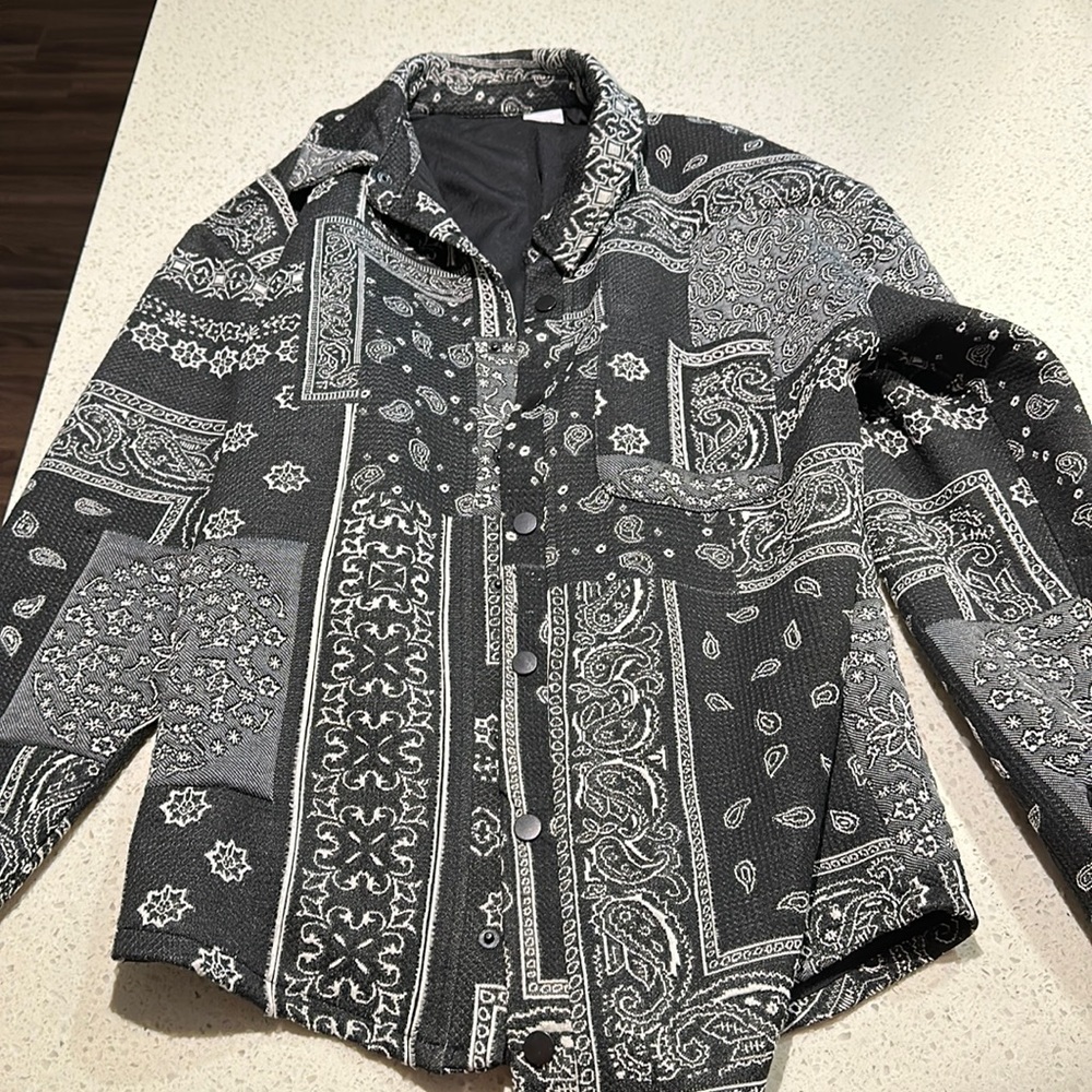 Men’s Zara Bandana Jacket Size S